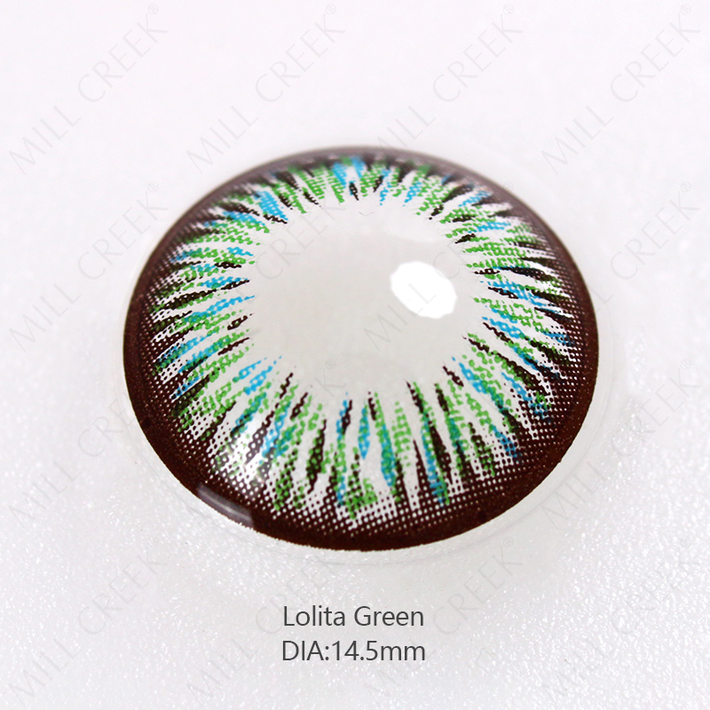 Receta diaria en color para lentes de contacto Lolita Brown de 14,5 mm