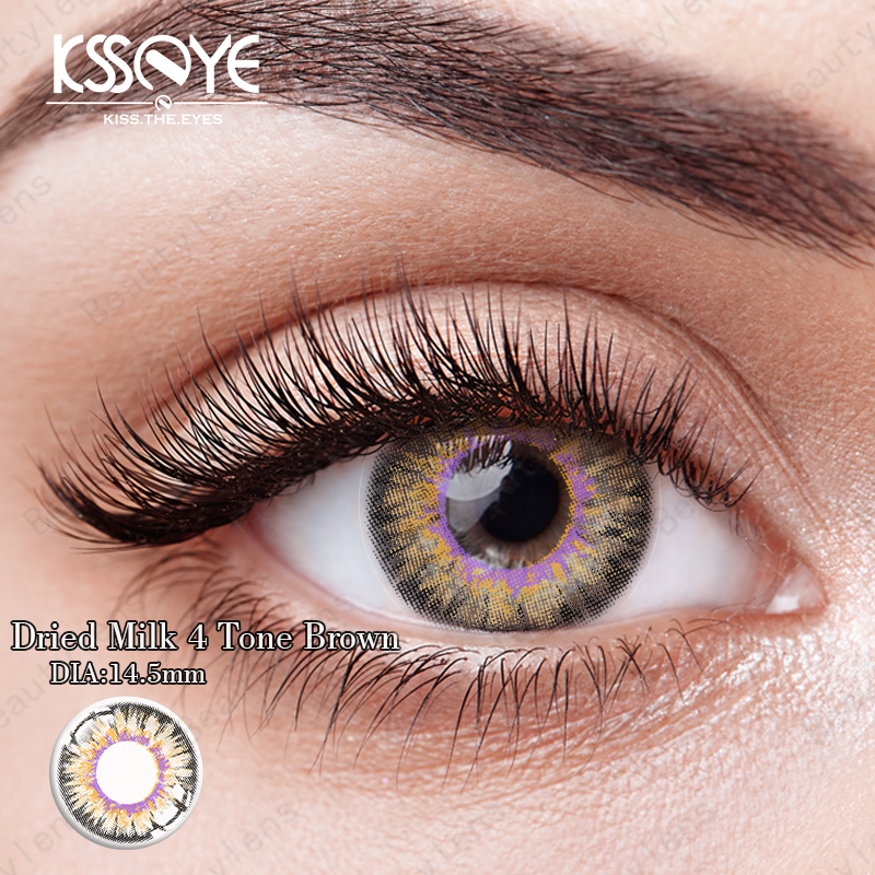 Lentes de contacto de color recetadas con certificación CE de ojos blandos de 0,08 mm de espesor cen