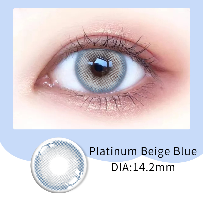 Lentes de contacto desechables diarias suaves con lentes de contacto recetadas transparentes de 14,5